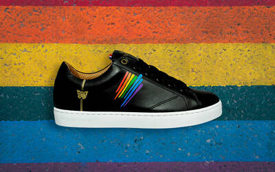 Sneaker Baron Papillon noire Rainbow